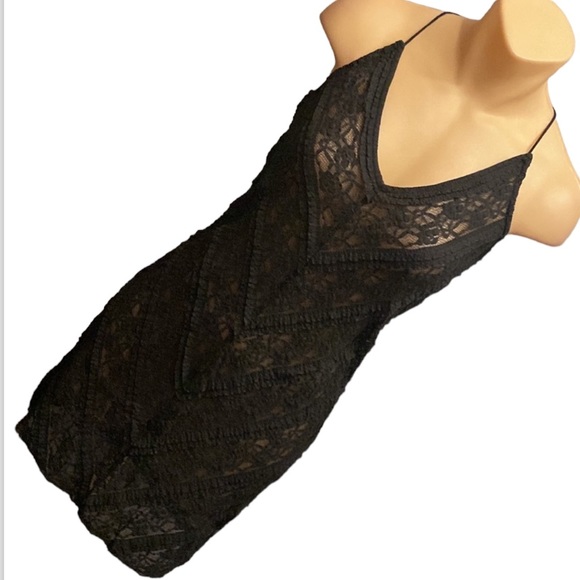 NWT Free People - Black Slip Dress - Picture 6 of 7